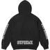Supreme Collegiate Sleeve Hooded Sweatshirt - Black (front)