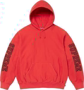 Supreme Collegiate Sleeve Hooded Sweatshirt Burnt Red