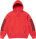 Supreme Collegiate Sleeve Hooded Sweatshirt - Burnt Red (front)