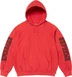 Supreme Collegiate Sleeve Hooded Sweatshirt - Burnt Red (front)