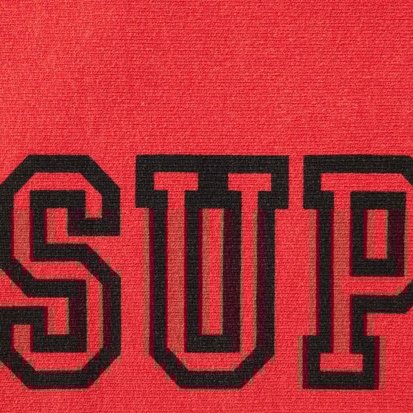 Supreme Collegiate Sleeve Hooded Sweatshirt - Burnt Red (front)