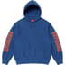 Supreme Collegiate Sleeve Hooded Sweatshirt - Dark Royal (front)