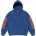 Supreme Collegiate Sleeve Hooded Sweatshirt - Dark Royal (front)