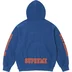 Supreme Collegiate Sleeve Hooded Sweatshirt - Dark Royal (front)