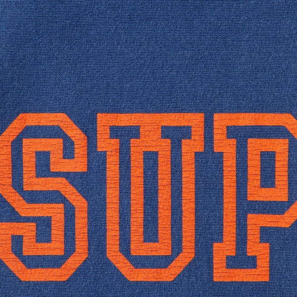 Supreme Collegiate Sleeve Hooded Sweatshirt - Dark Royal (front)