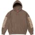 Supreme Collegiate Sleeve Hooded Sweatshirt - Olive Brown (front)