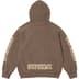 Supreme Collegiate Sleeve Hooded Sweatshirt - Olive Brown (front)