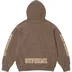 Supreme Collegiate Sleeve Hooded Sweatshirt - Olive Brown (front)