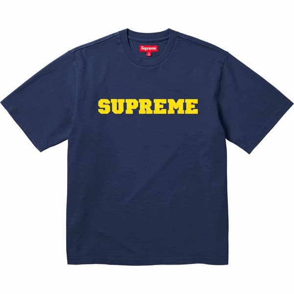 Supreme Collegiate S/S Top - Navy (front)