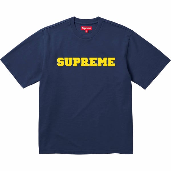 Supreme Collegiate S/S Top - Navy (front)