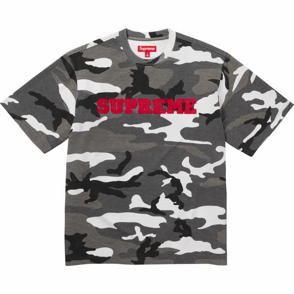 Supreme Collegiate S/S Top - Snow Camo (front)