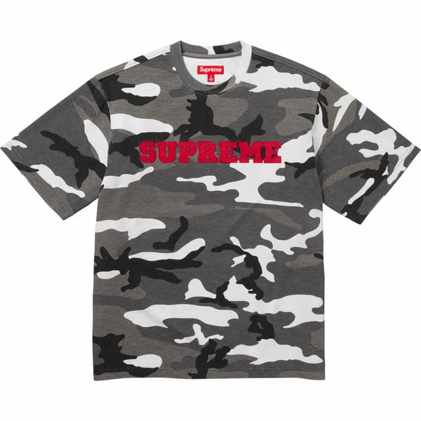 Supreme Collegiate S/S Top - Snow Camo (front)