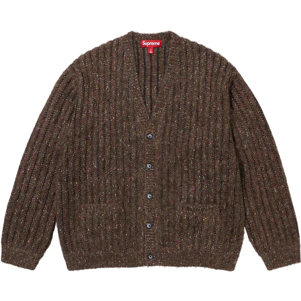 Supreme Confetti Cardigan - Brown (front)