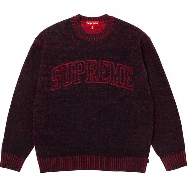 Supreme Contrast Arc Sweater - Black (front)