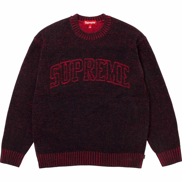 Supreme Contrast Arc Sweater - Black (front)