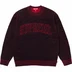 Supreme Contrast Arc Sweater - Black (front)