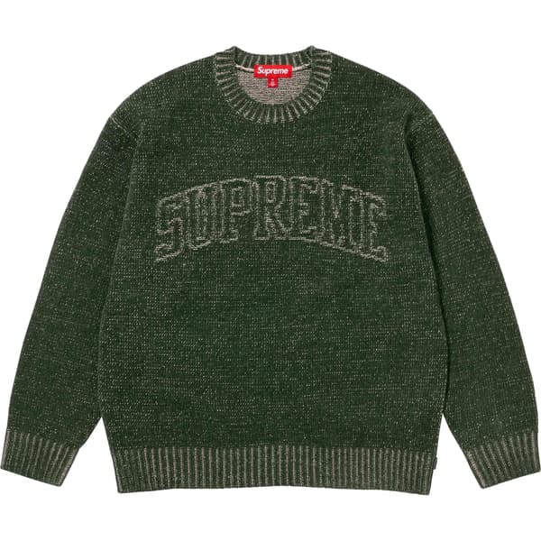 Supreme Contrast Arc Sweater - Olive (front)
