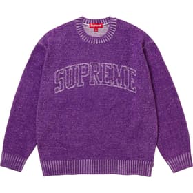 Supreme Contrast Arc Sweater Purple