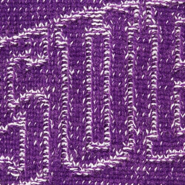 Supreme Contrast Arc Sweater - Purple (front)