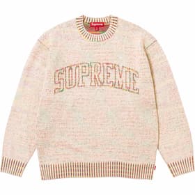 Supreme Contrast Arc Sweater White