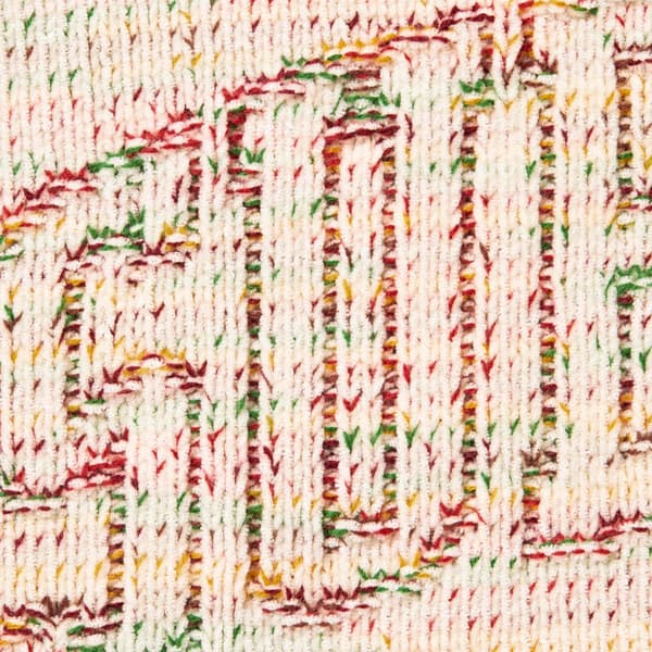 Supreme Contrast Arc Sweater - White (front)