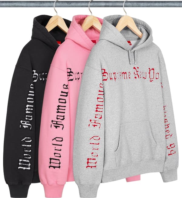 Supreme Contrast Cutout Hooded Sweatshirt - Product Image