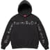 Supreme Contrast Cutout Hooded Sweatshirt - Black (front)