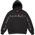 Supreme Contrast Cutout Hooded Sweatshirt - Black (front)