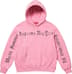 Supreme Contrast Cutout Hooded Sweatshirt - Pink (front)