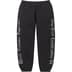 Supreme Contrast Cutout Sweatpant - Black (front)
