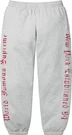 Supreme Contrast Cutout Sweatpant - Heather Grey (front)