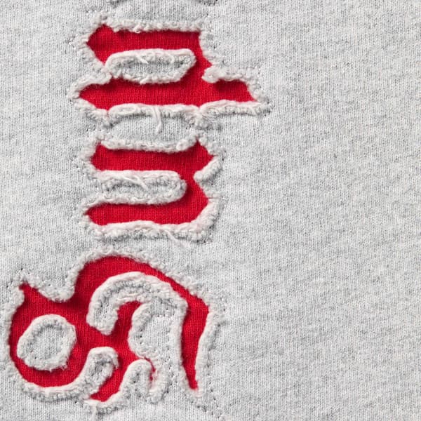 Supreme Contrast Cutout Sweatpant - Heather Grey (front)