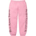 Supreme Contrast Cutout Sweatpant - Pink (front)