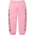 Supreme Contrast Cutout Sweatpant - Pink (front)