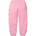 Supreme Contrast Cutout Sweatpant - Pink (front)