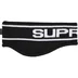 Supreme Contrast Logo Headband - Black (front)