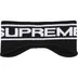 Supreme Contrast Logo Headband - Black (front)