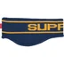 Supreme Contrast Logo Headband - Navy (front)