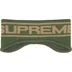 Supreme Contrast Logo Headband - Olive (front)