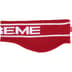 Supreme Contrast Logo Headband - Red (front)
