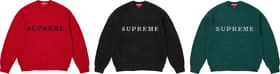 Supreme Contrast Logo Sweater