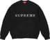 Supreme Contrast Logo Sweater - Black (front)