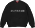 Supreme Contrast Logo Sweater - Black (front)
