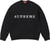 Supreme Contrast Logo Sweater - Black (front)