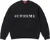 Supreme Contrast Logo Sweater - Black (front)