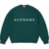 Supreme Contrast Logo Sweater - Pine (front)