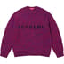 Supreme Contrast Logo Sweater - Red Mélange (front)