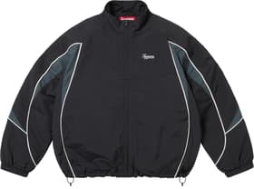 Supreme Contrast Piping Track Jacket Black