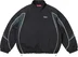 Supreme Contrast Piping Track Jacket - Black (front)