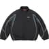 Supreme Contrast Piping Track Jacket - Black (front)